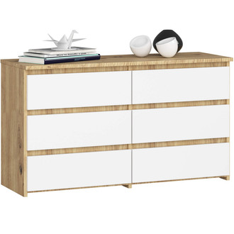 CL100 6SZ komód – artisan tölgy/fehér.