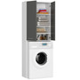 Regál nad pračku FIN 180 2D - bílá/šedá - galéria #2
