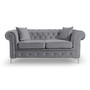 Roma Chesterfield II kanapé Világosszürke