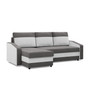 HEWLET 2-es modellű kihúzható sarokkanapé Szürke-fehér