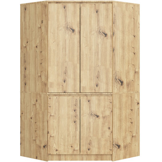 S100 4D CLP sarok ruhásszekrény – artisan tölgy