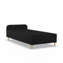 CASPE kárpitozott ágy fejtámlával 90x200 cm rugós matraccal