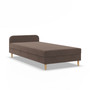 CASPE kárpitozott ágy fejtámlával 90x200 cm rugós matraccal - galéria #2