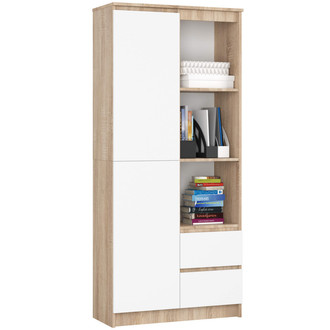 Polička R 80 cm CLP R11 sonoma tölgy/fehér