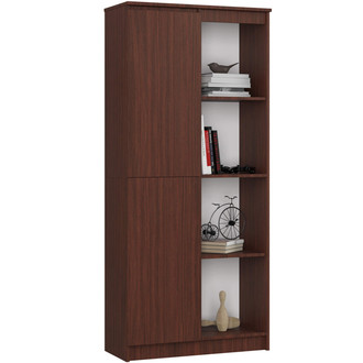 R 80 cm 1 ajtós 6 polcos wenge polc.